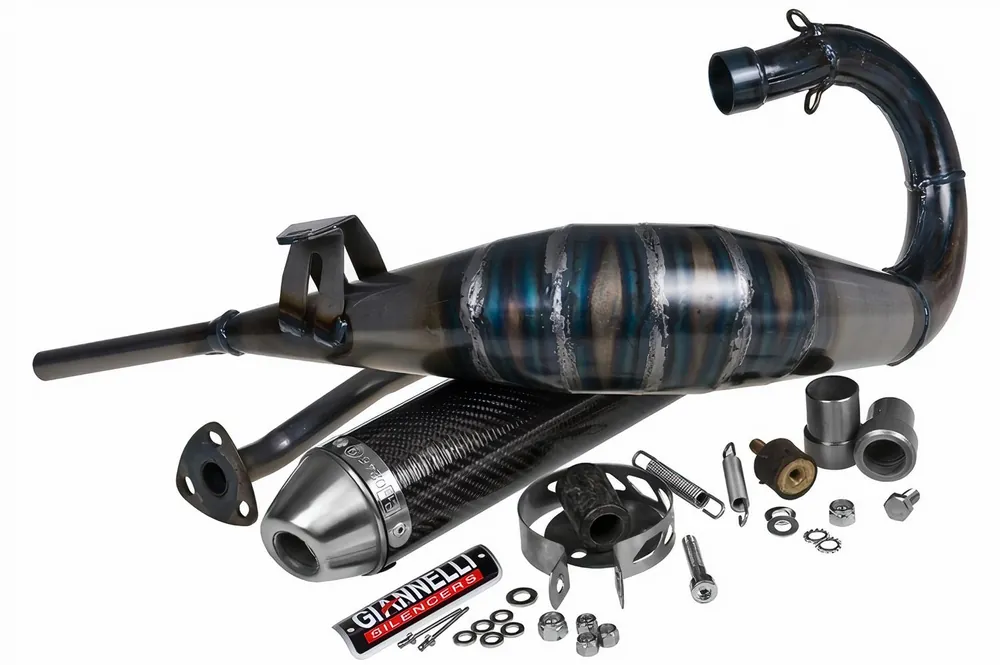 Auspuffanlage Giannelli Enduro mit Zulassung, Carbon für MBK X-Limit / Yamaha DT R 98-02 Direktkauf