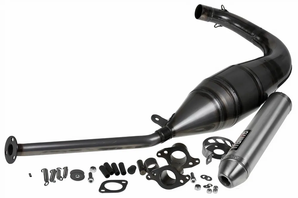 Auspuffanlage Giannelli Strada mit Zulassung, Aluminium für Aprilia RS 125 94-10 / Tuono 125 03-04 Direktkauf