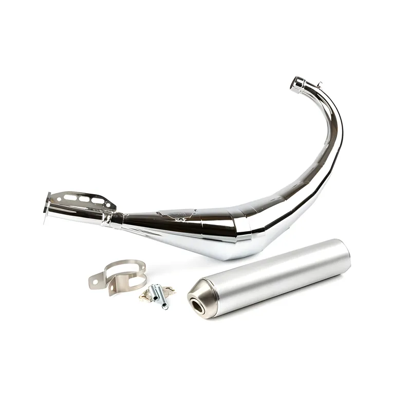 Mega-Angebot Auspuffanlage Stage6 Streetrace Chrome mit Zulassung CNC für Minarelli AM6