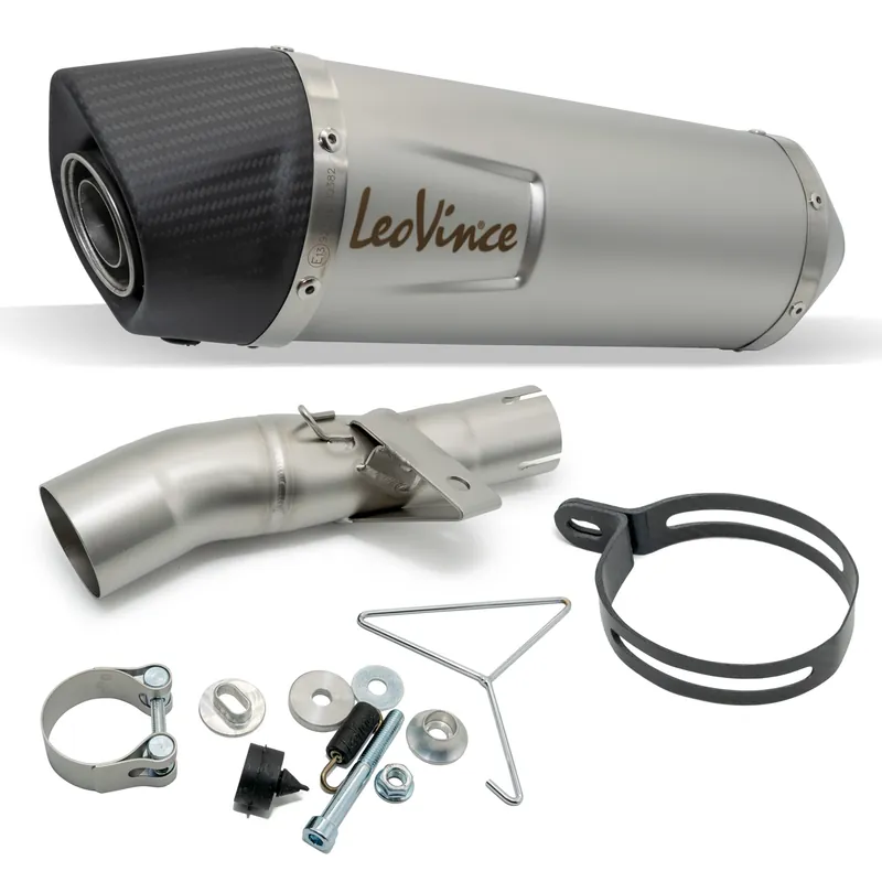 Mega-Angebot Endschalldämpfer LeoVince LV ONE EVO mit Zulassung, Edelstahl, Carbon Kappe für Honda Integra 750 / DCT / ABS / NC 750 S Bj. 2016 - 2020 E4