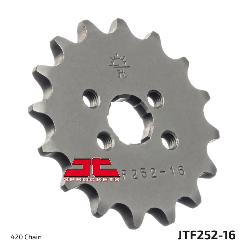 Ritzel JT Sprockets 420 16Z grobverzahnt Innendurchmesser 15mm / 17mm für Honda XR R 80 ccm Bj. 1979 - 2003 Abverkauf