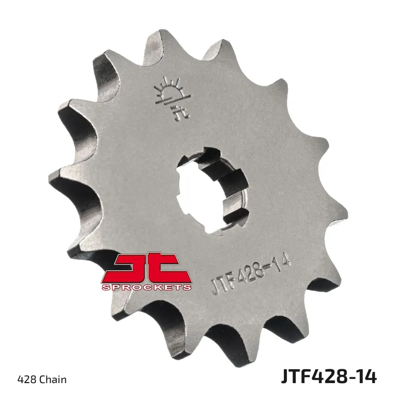 Ritzel JT Sprockets 428 14Z grobverzahnt Innendurchmesser 13mm / 16mm für Suzuki TS XE DR-Z, Yamaha YZ 70 / 80 ccm Bj. 1977 - 2019 Meistverkauft