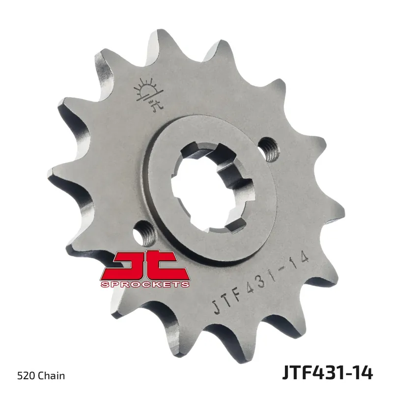Finale Aktion Ritzel JT Sprockets 520 14Z feinverzahnt Innendurchmesser 18mm / 22mm für Suzuki PE RM 250 - 465 ccm Bj. 1976 - 1982
