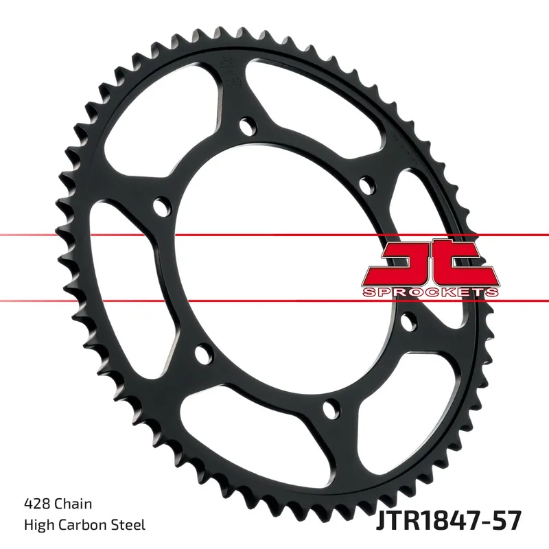 Kettenrad JT Sprockets 428 57Z Innendurchmesser 120mm Lochkreis 136mm für Yamaha TDR R FZR RR 125 - 400 ccm Bj. 1990 - 2015 Angebot