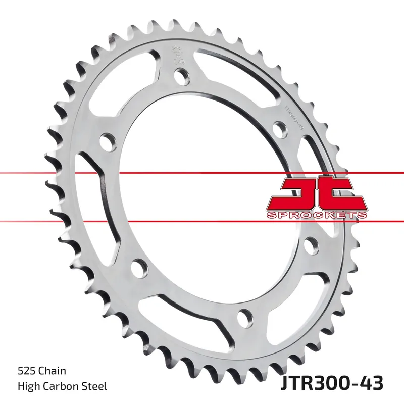 Billig Kettenrad JT Sprockets 525 43Z Innendurchmesser 130mm Lochkreis 150mm für Yamaha FZ 8 Fazer S SA, Honda XL V Transalp 600 - 900 ccm Bj. 1987 - 2016