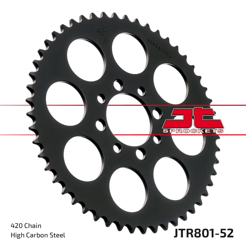 Günstig Kettenrad JT Sprockets 420 52Z Innendurchmesser 52mm Lochkreis 68mm für Suzuki TS X, Kawasaki AR A Beta Minicross R 1 AE 50 - 150 ccm