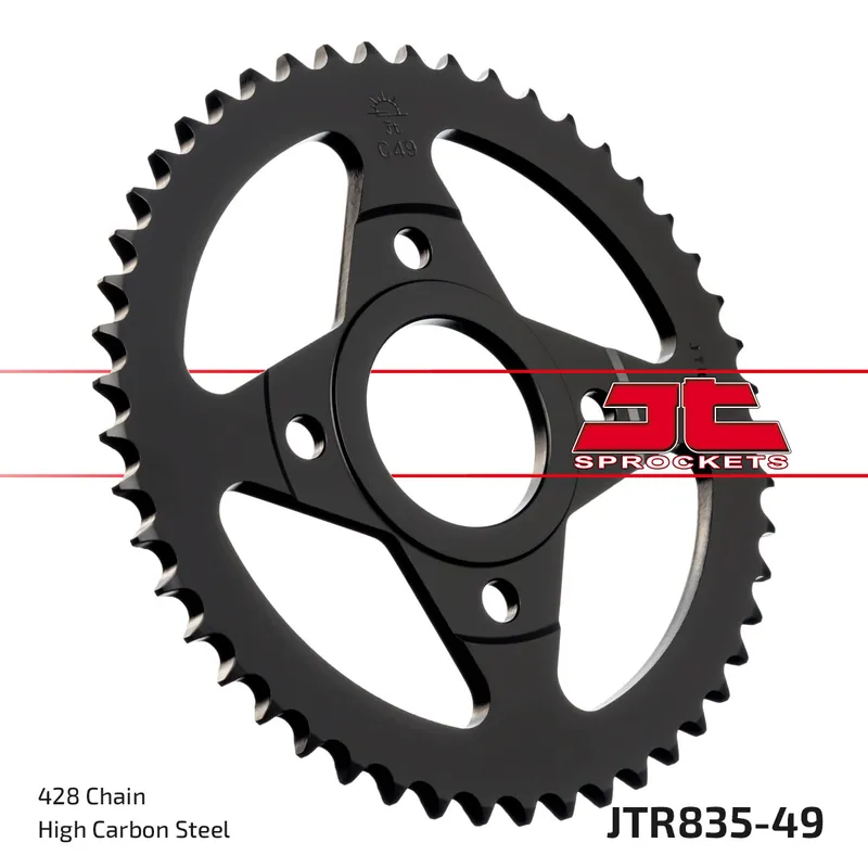 Kettenrad JT Sprockets 428 49Z Innendurchmesser 54mm Lochkreis 92mm für Yamaha SR SE RD LC 80 / 125 ccm Bj. 1982 - 2002 Online Kaufen