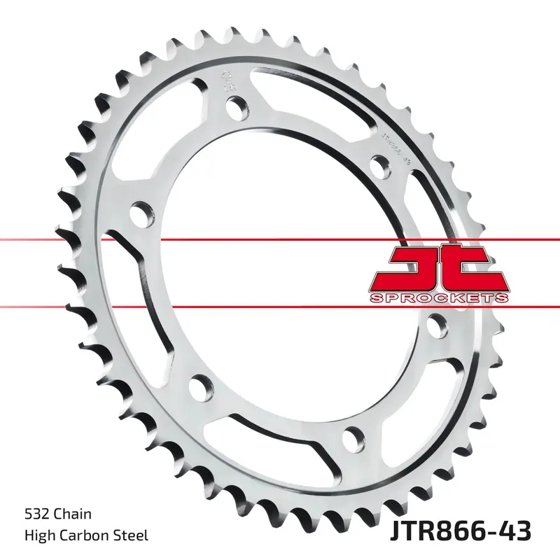 Top-Preis Kettenrad JT Sprockets 532 43Z Innendurchmesser 130mm Lochkreis 150mm für Yamaha YZF R Thunderace FZR Exup XJR SP GTS Omega A Competition 750 - 1200 ccm Bj. 1987 - 2002