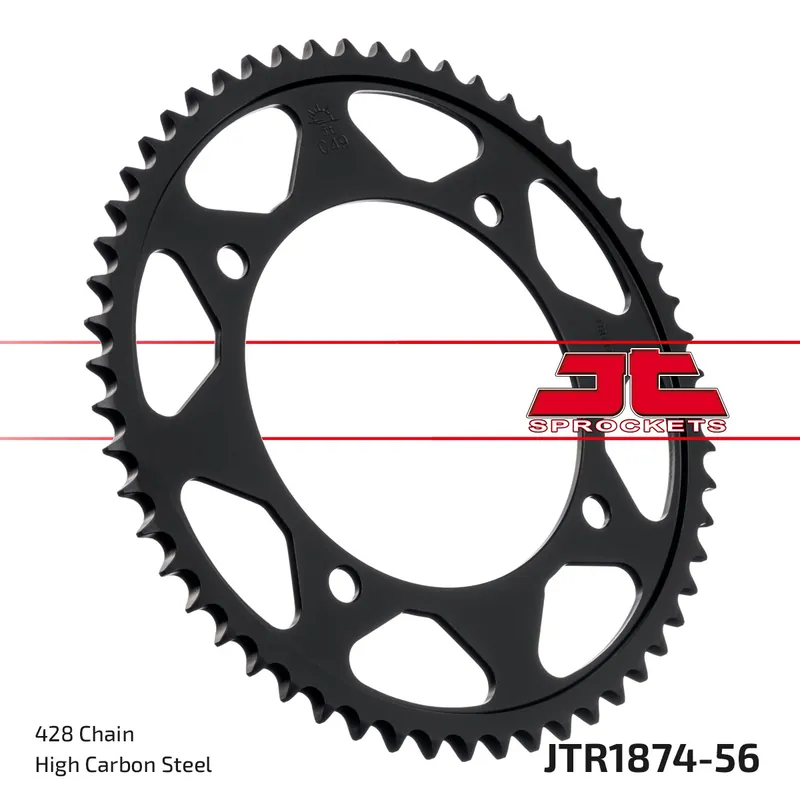 Günstig Kettenrad JT Sprockets 428 56Z Innendurchmesser 125mm Lochkreis 145mm für Yamaha XVS Drag Star Dragstar 125 / 250 ccm Bj. 2000 - 2004
