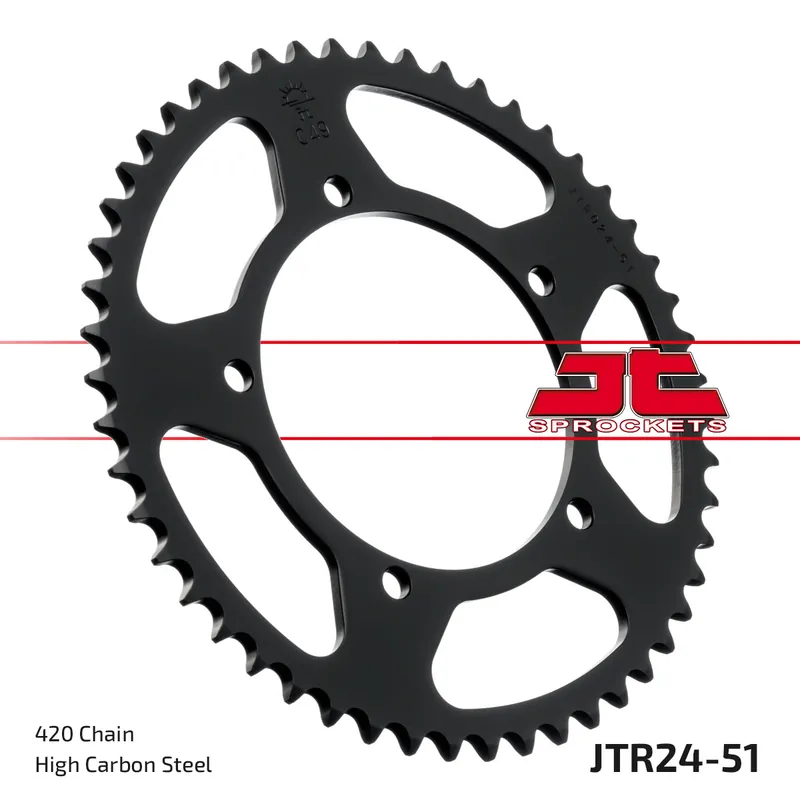 Bestseller Kettenrad JT Sprockets 420 51Z Innendurchmesser 105mm Lochkreis 120mm für Generic Trigger SM, Aprilia SR Stealth LC RX X-Enduro KSR-Moto TR MX Malaguti
