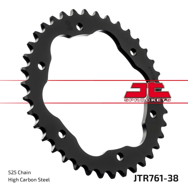 Kettenrad JT Sprockets 525 38Z für Kettenradträger, Ducati Panigale V4 Speciale S Monster R SP Stripe Diavel 1098 - 1299 ccm Bj. 2007 - 2021 Ausverkauf