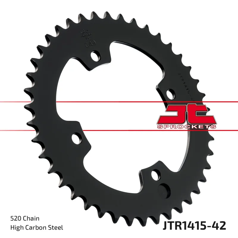Kettenrad JT Sprockets 520 42Z Innendurchmesser 110mm Lochkreis 130mm für Dinli Special S, Kawasaki KFX R 450 / 460 ccm Preiswert