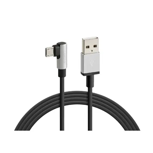 Sichere Zahlung Kabel Lampa 90° USB Micro-USB - 100 cm - Schwarz