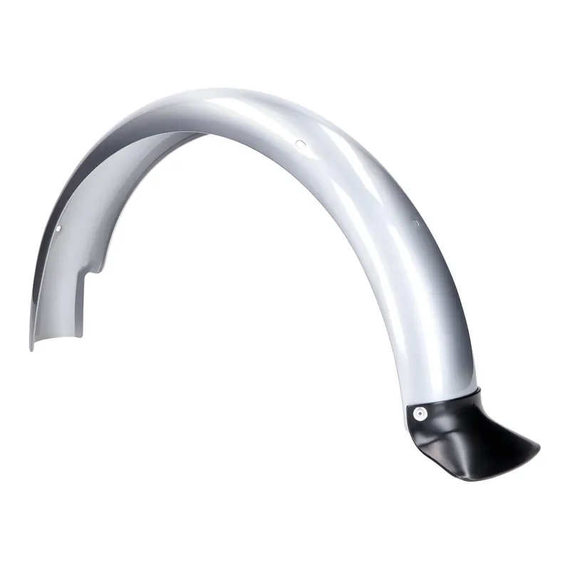 Preisknaller Kotflügel / Schutzblech hinten, silber pulverbeschichtet (mit Schmutzschutz) für Simson S50, S51, S70