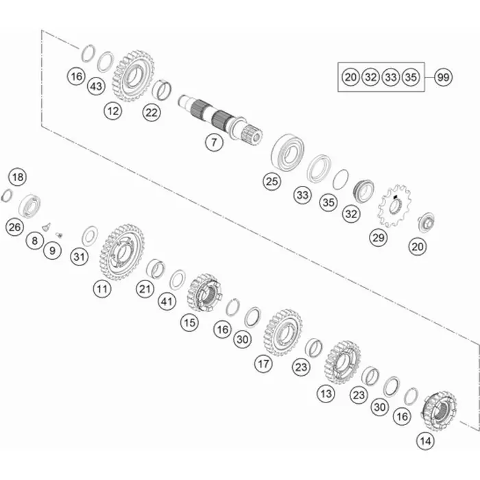 Rabatt Sicherungsring DIN 471 - 17 x 1.5