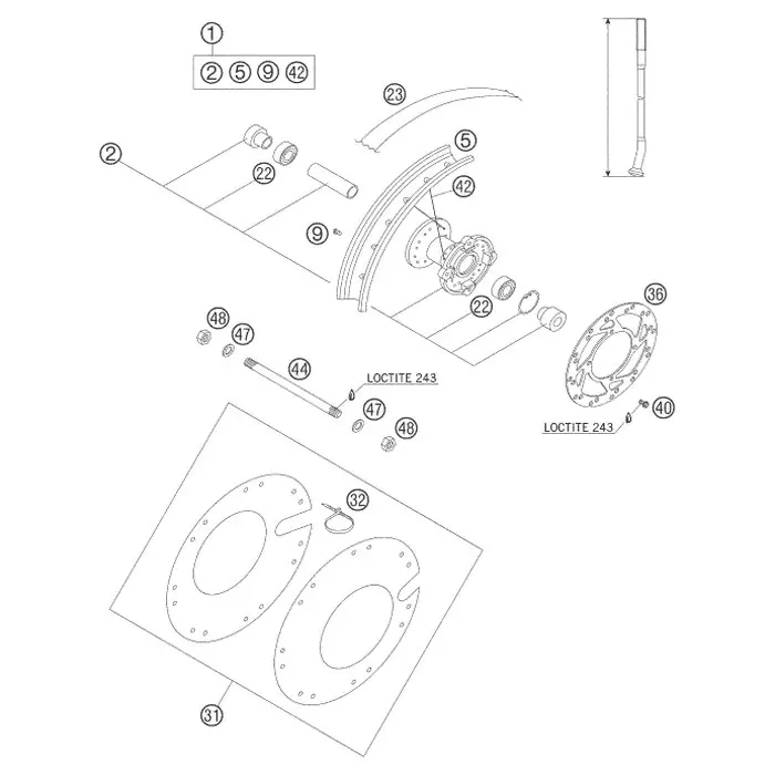 Garantierte Lieferung SPEICHE 3X129-115° 02