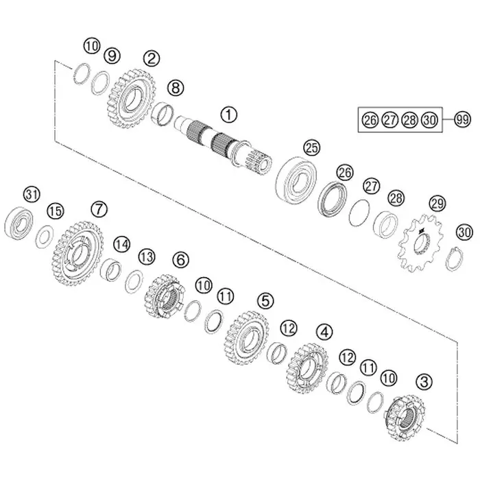 Abtriebswelle kpl. Saisonangebot