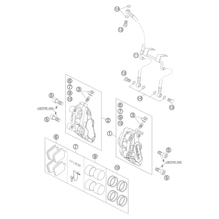 Markenprodukt Bremskl.vo. TOSHIBA TT2172HH