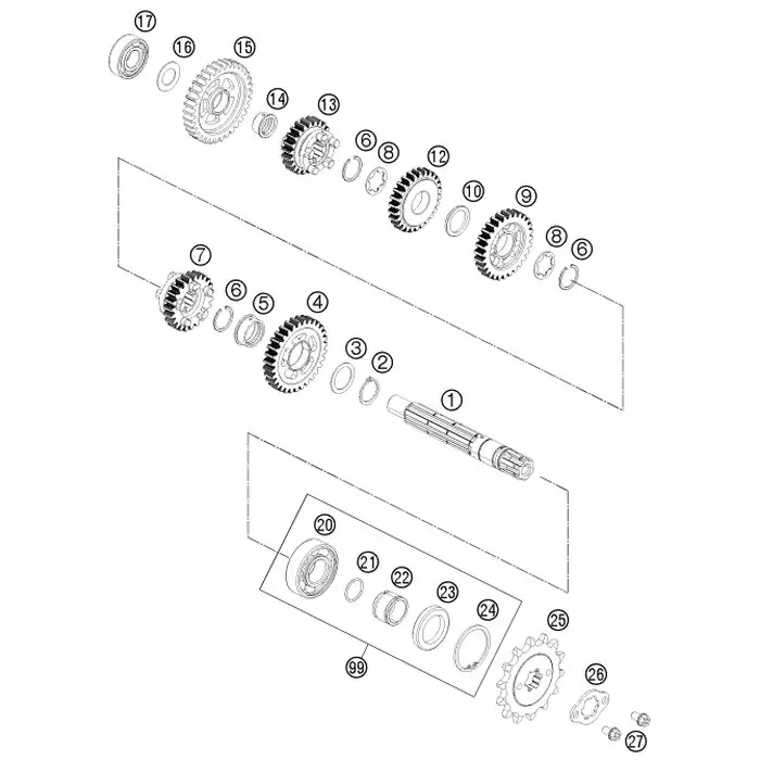 Kettenrad 14Z Markenprodukt