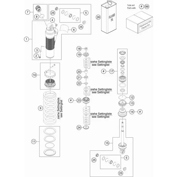 Kolbenstangenmutter M10x1 PDS kpl. Neue Kollektion