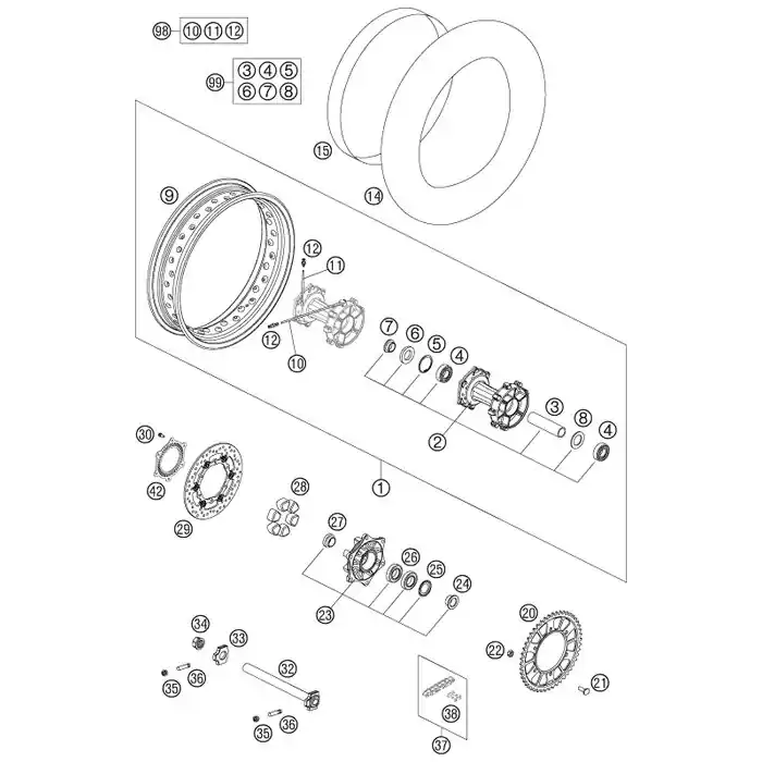 Schnäppchen FELGE 4,25X18 SCHWARZ