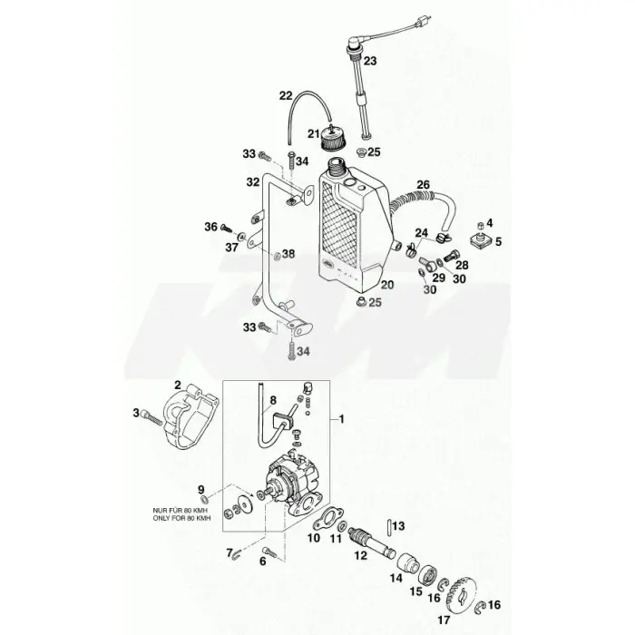 Preisreduziert KTM OEM Ersatzteil 40304026