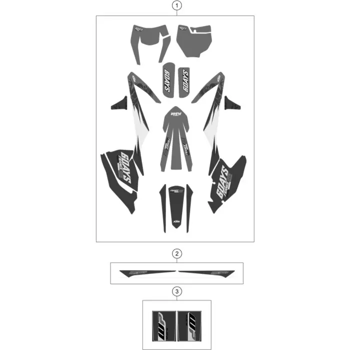 Preisknaller Hubraumdekor 350 EXC-F SixDays 18