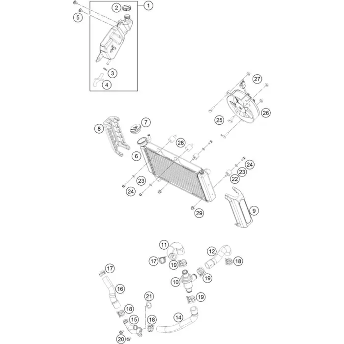 Bestseller Formschlauch Thermostat-T-Stk