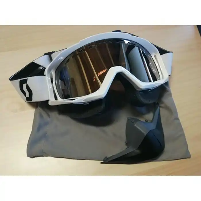 Scott Brille Tyrant Snowcross Weiß Chrome ACS Knallerangebot