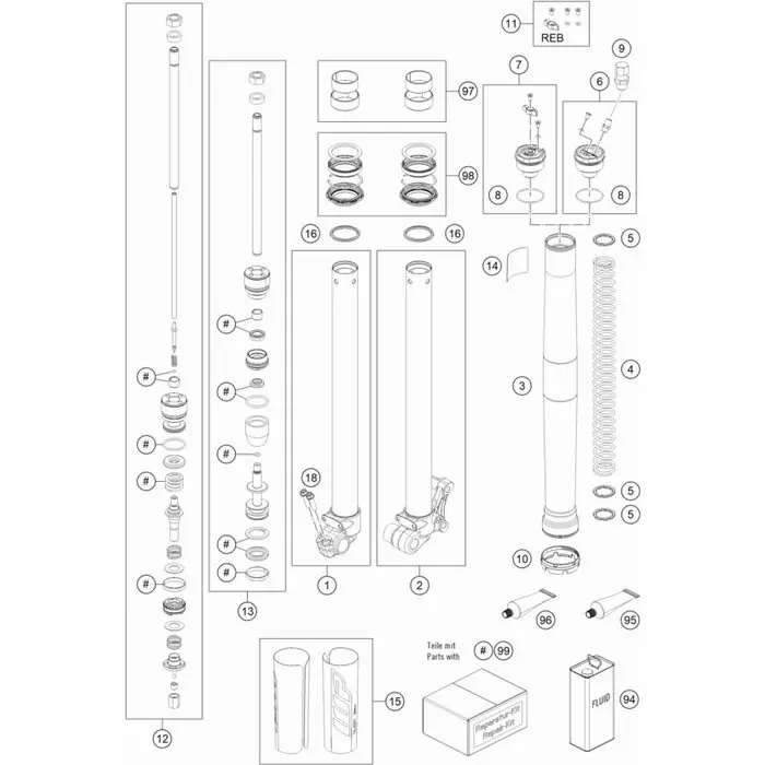 Saisonangebot Kolbenstange kpl. links