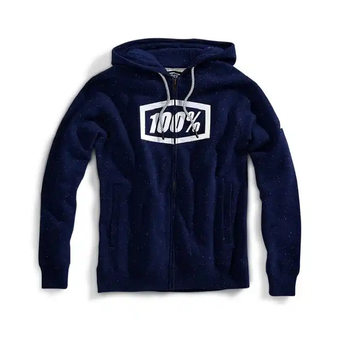 Meistverkauft 100% Zip-Hoody Syndicate Blau/Weiss L