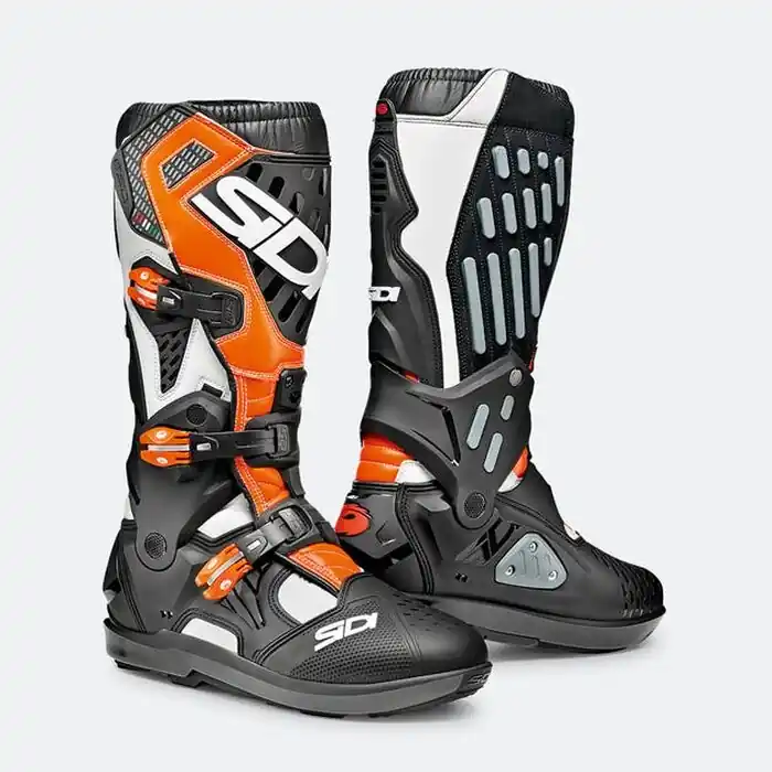 Geprüft Sidi Stiefel Atojo SRS Neonorange Schwarz Weiß 45