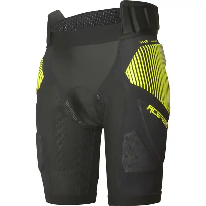 Neu Im Sortiment Acerbis Protektoren Hose Shorts Soft Rush Schwarz Gelb XXL