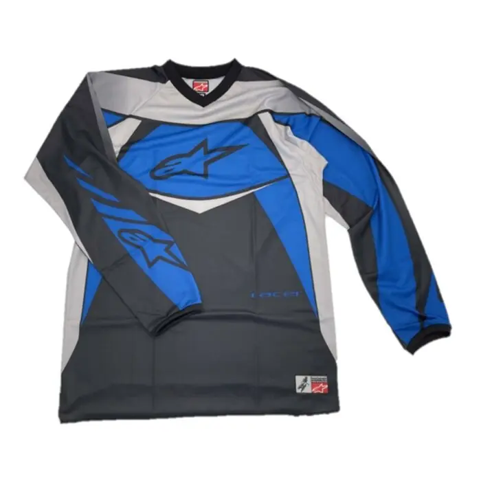 Alpinestars Jersey Racer Blau Schwarz Grau XXL Markenprodukt