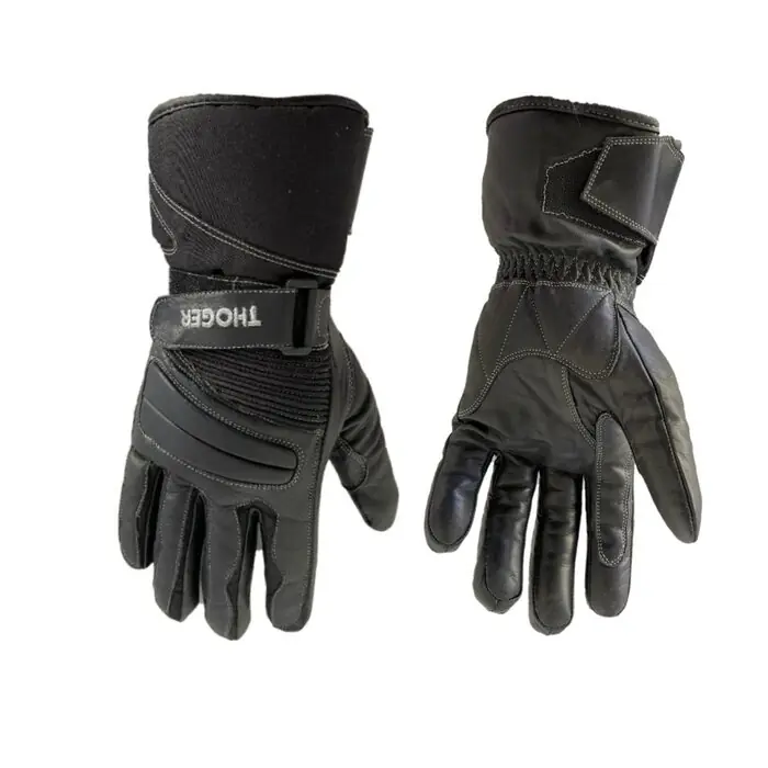 Thoger Handschuhe Rocky-C Retro Vintage 80‘s gefüttert Schwarz Letzte Chance