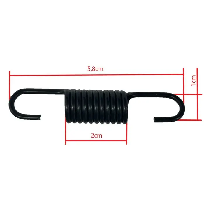 Rückholfeder Fußbremshebel 10‘er Pack 5,8cm Länge passt für KTM LC4 00-07 Aktuell