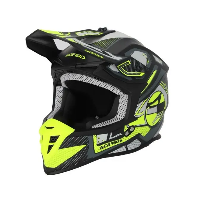 Acerbis Helm Linear 2206 Neongrün Schwarz XS (53/54) Nur Für Kurze Zeit