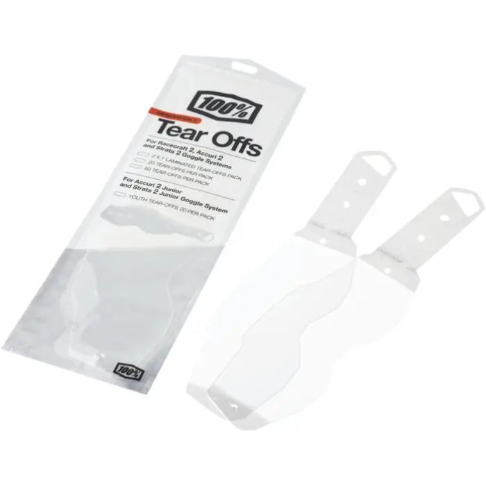 Garantierte Lieferung 100% Tear-Offs laminiert 2x7 Stk Strata2 Accuri2 Racecraft2