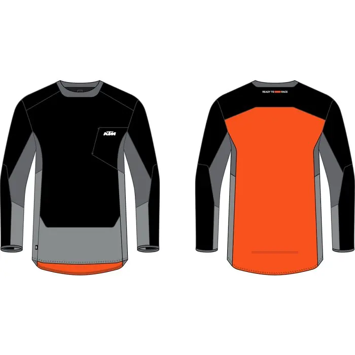 Racetech Pro Jersey Blk - Grey S Neue Kollektion