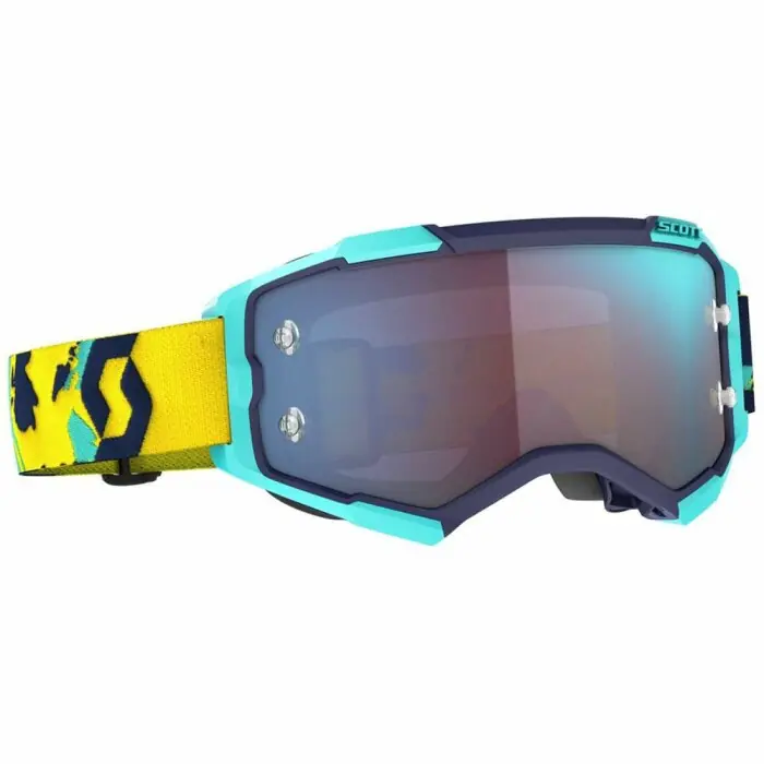 Jetzt Kaufen Scott Brille Fury Works Blau Orange - Chromeblau