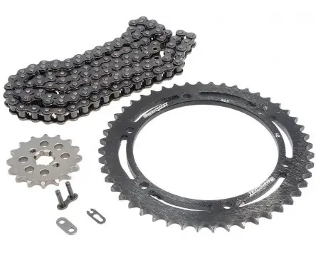 Kettensatz DID 428 126 Kette kompatibel für Kawasaki KMX 125 B Bj. 91-03 Ritzel Kettenkit Kettenblatt Set Kettenrad Ersatz Top-Preis