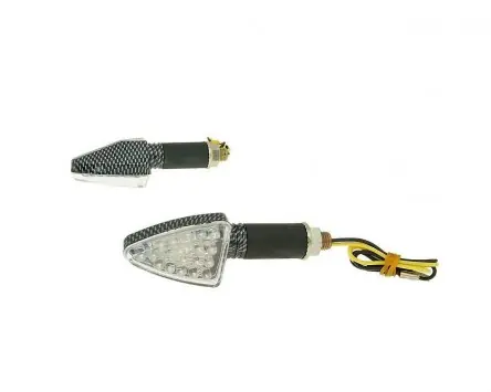 Blinker Set M10 LED Carbon-Look Mini, lang Schneller Versand