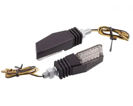 Blinker VANEZ Rock LED schwarz universal E-Nummer, Custom, Motorrad, Mokick, Scooter, Roller, Mofa, Moped, Quad, ATV Sale
