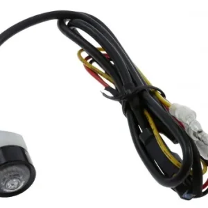 Top-Angebot Rücklicht Motorrad LED Highsider MONO, klares Glas, schwarz eloxiert, D18mm mit E-Nummer