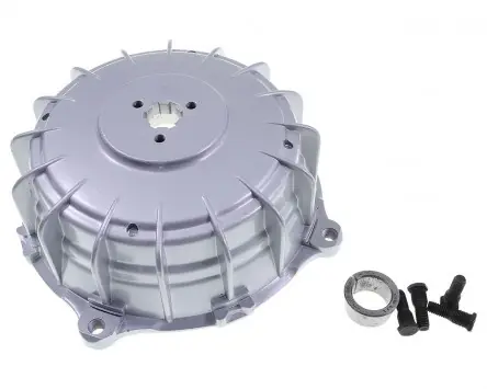 Bremstrommel hinten UNI AUTO silber für Lambretta LI Serie 3, LIS, SX, TV Serie 3, DL, GP Begrenztes Angebot