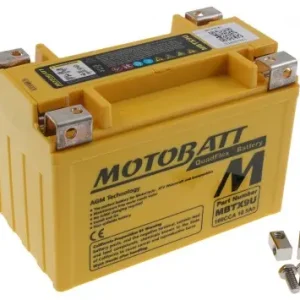 Batterie 12V 10,5Ah MOTOBATT MBTX9U 4-polig für Kawasaki ZX600 Ninja, ZX750, ZX900, Z1000, BMW S1000 RR Beliebt