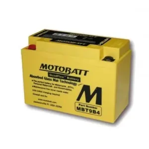 Saisonangebot Batterie 12V 9Ah MOTOBATT MBT9B4 kompatibel für YAMAHA YZF-R6, R6S, TX650X, YZF-R7, MT03, T-Max 500