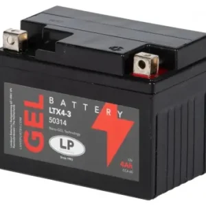 Batterie LANDPORT LTX4-3 Gel 12V 3Ah kompatibel für Gilera Runner, Piaggio NRG, MBK Nitro, Booster, Yamaha Aerox, BWS, Peugeot Speedfight 2 Must-Have