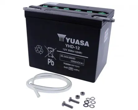 Top-Angebot Batterie 12V 29Ah YUASA YHD-12, ohne Batteriesäure