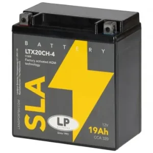 Batterie LANDPORT MS LTX20CH-4 12V 19Ah, 150x87x163mm kompatibel für Honda XL 1000, Kawasaki VN 1500 1600 1700 2000, ZR 1100, Moto Guzzi Breva Direktkauf